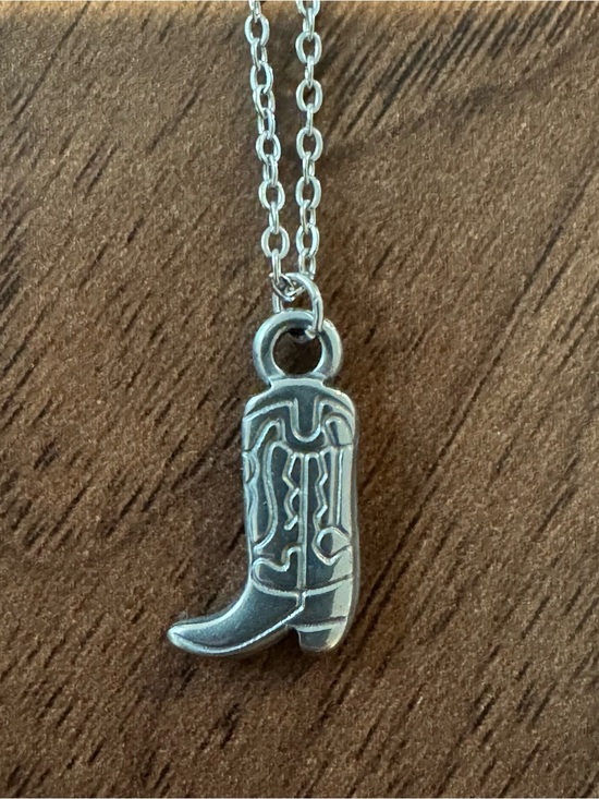 Buckle Jewelry - Buckle Silver Cowboy Boot Pendant Necklace